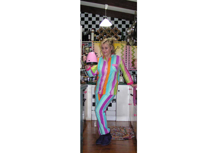 Behind the Scenes - BJ in her PJs